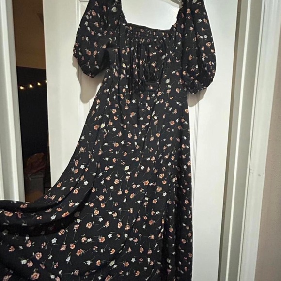 Floral Black Dress - Picture 1 of 4